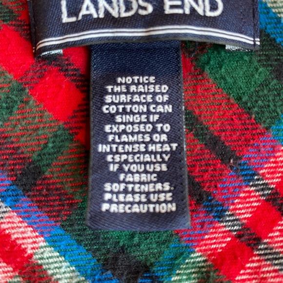 Lands’ End Flannel Shirt Size 16P - Picture 5 of 11